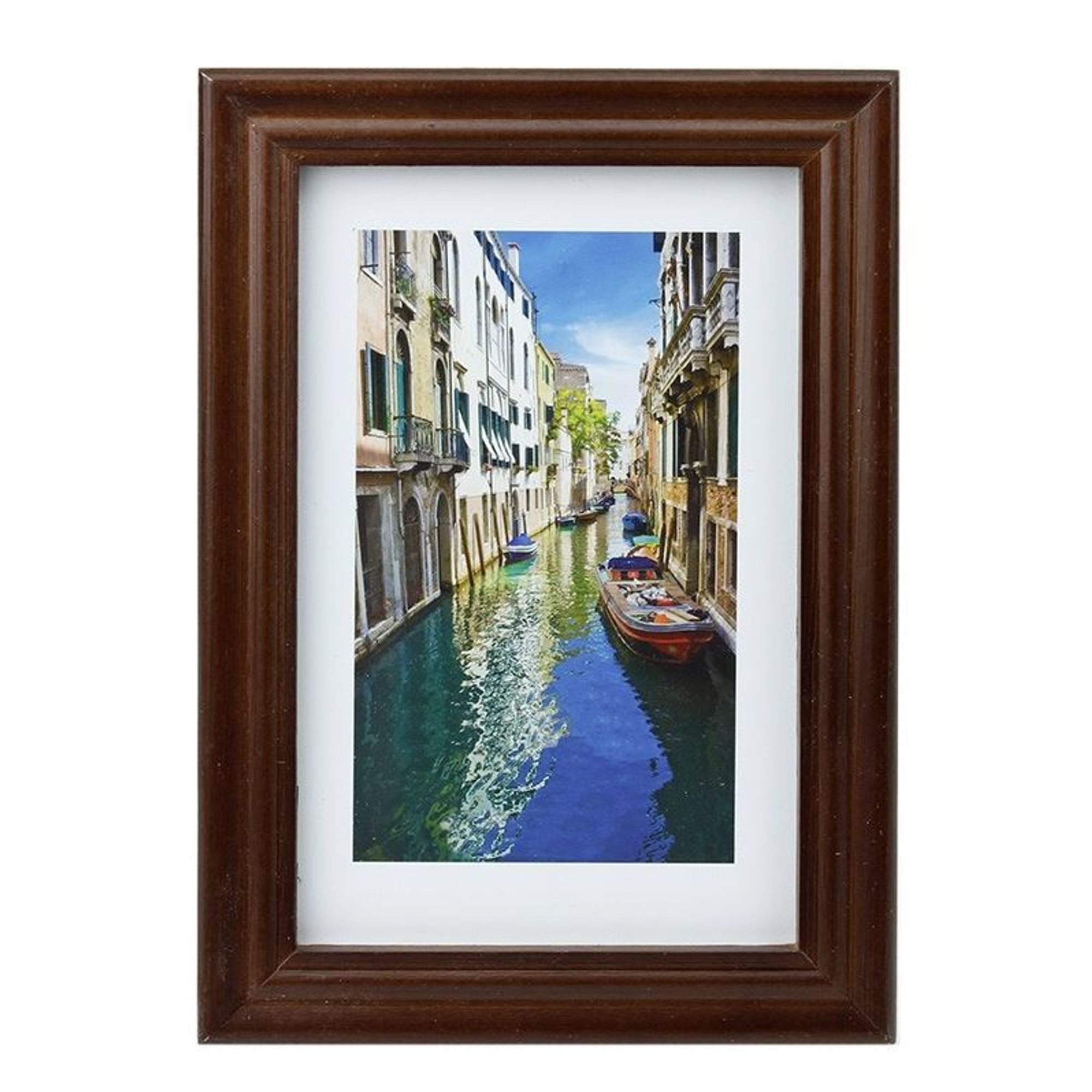 Rama Foto River Boats 10x15cm Lemn Rama Pentru Birou Maro