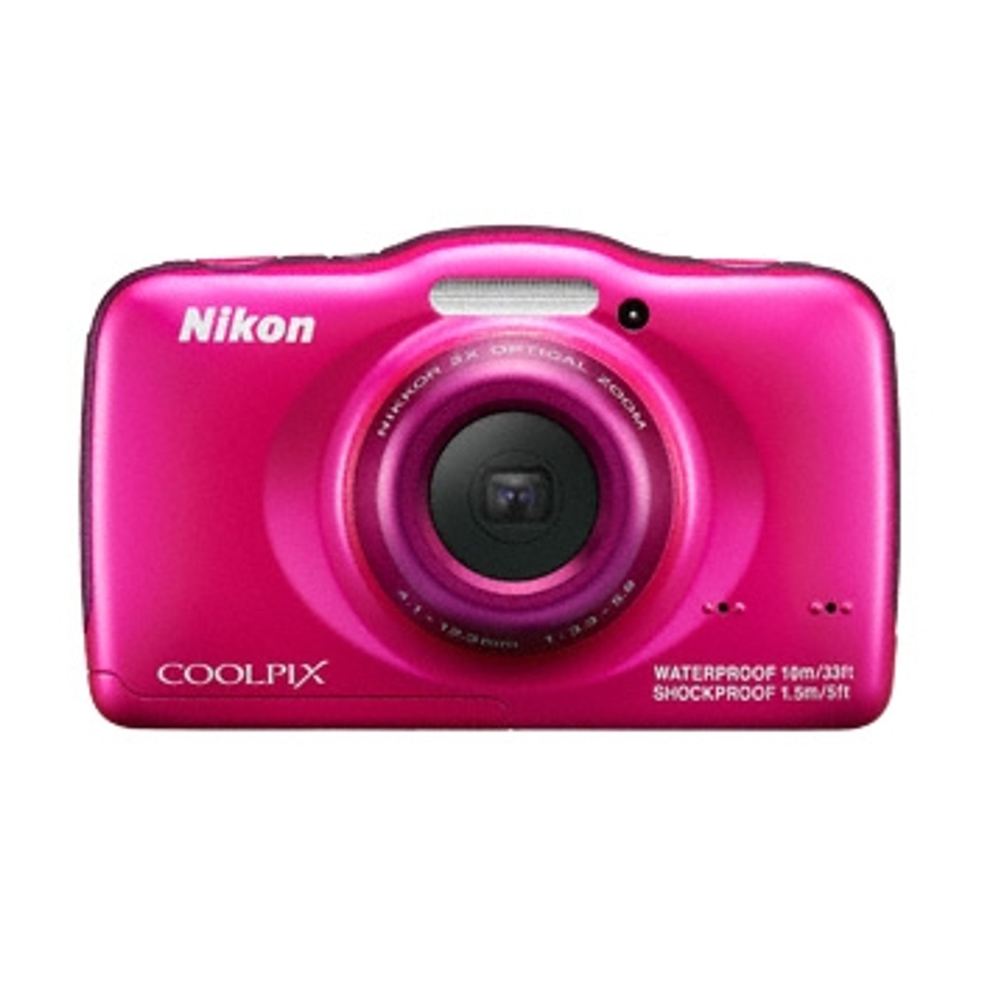 Nikon Coolpix S32 Roz Aparat Foto Subacvatic F64 Studio
